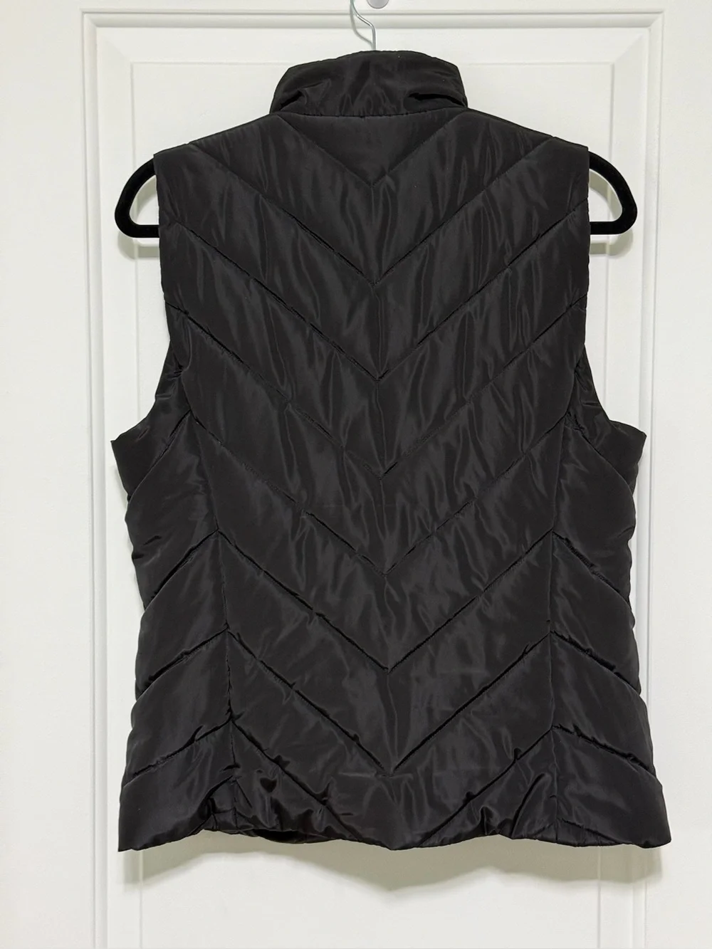 Michael Kors Black Quilted Puffer Vest with Gold Hardware